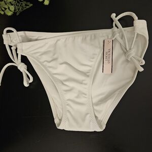 Victorias Secret white the Bow Bikini bottom size XS